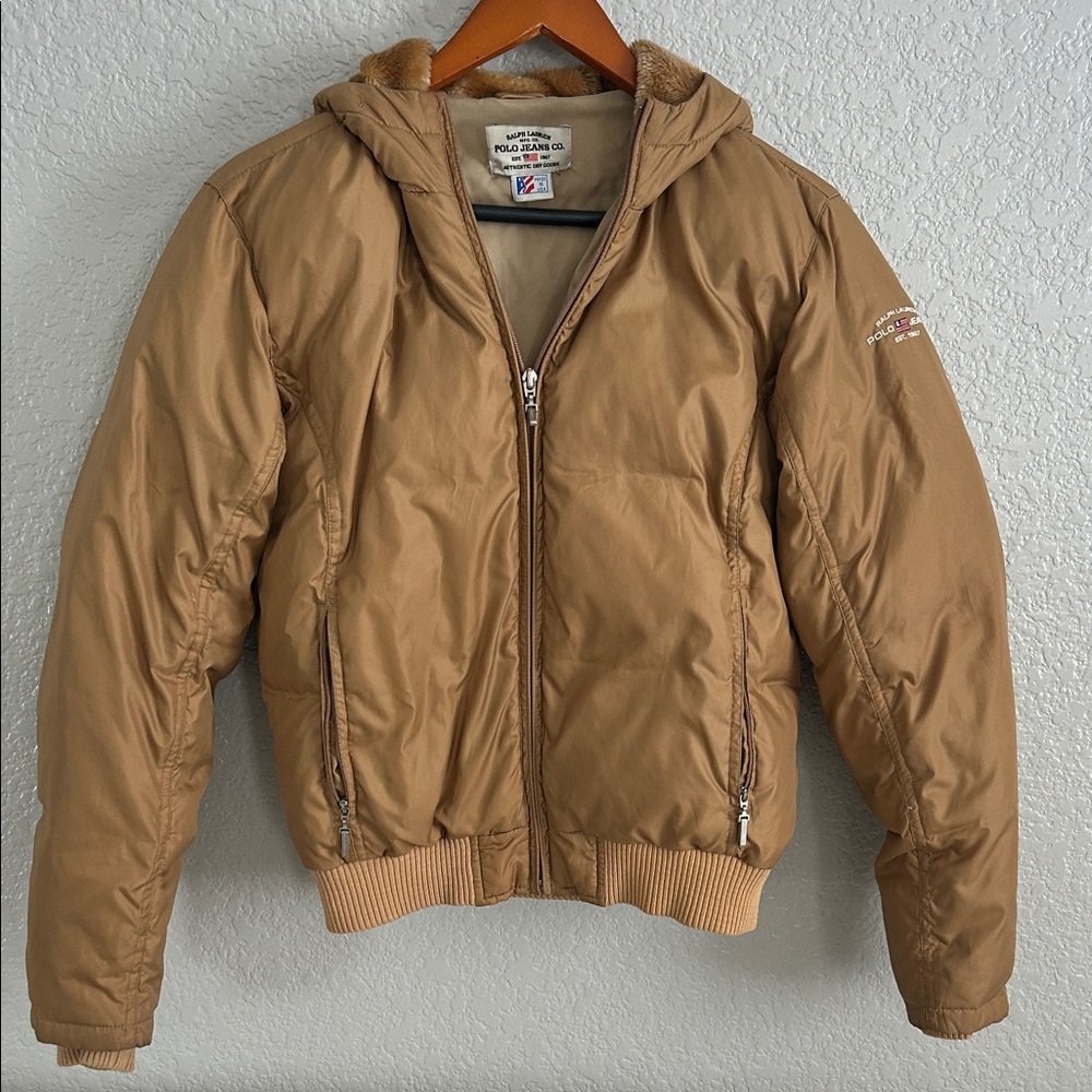 Ralph Lauren Vintage women’s Tan Bomber Jacket